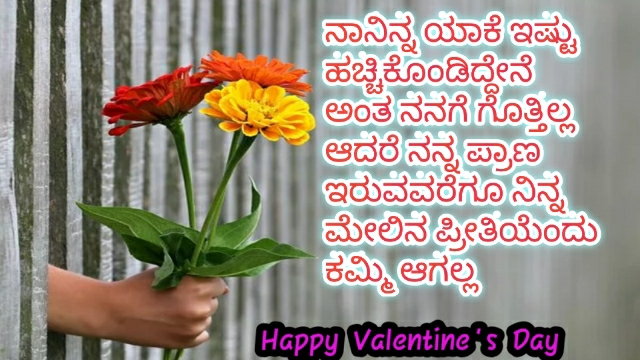 valentines day status in Kannada 