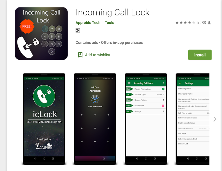 How To Lock Incoming Call With Password And pattern